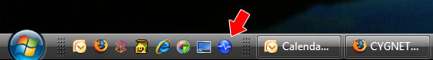 Cygnet Icon on Windows Quick Launch