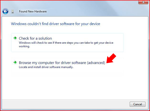 Windows couldn't find driver software for your device